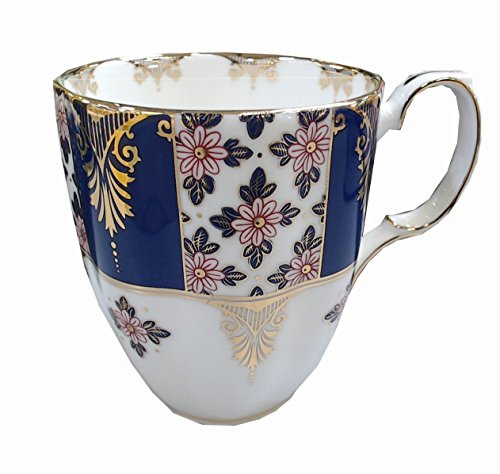 Royal Albert 100 Years 40017576 1900 Regency Mug en Porcelaine Anglaise Bleu 400 ML