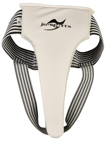 Ju-Sports Damentiefschutz - PU I Stabiler Damen Tiefschutz für Kampfsport mit einstellbarem, weitem Gummiband I Leicht abwaschbar I Größe S-XL