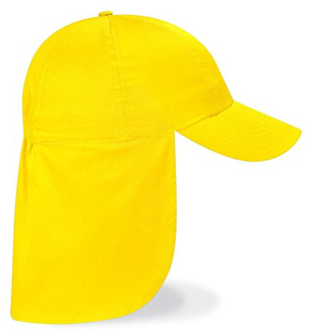 CHILDRENS LEGIONNAIRE HAT CAP 100% COTTON - 9 COLOURS (YELLOW)