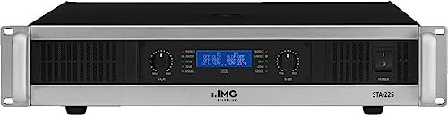 IMG STAGELINE STA-225 Stereo PA-Verstärker mit integriertem Limiter schwarz/silber