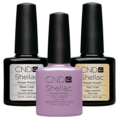 CND Original Shellac Lilac Longing Plus Base Coat Plus Top Coat 7.3 ml 1er Set 1 x 22 ml