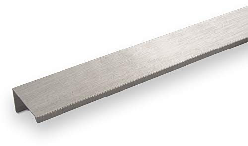Maniglia per Mobili in Alluminio SEARL 380 mm Finitura in Acciaio Inox Maniglia Profilo Maniglia per Cassetti Maniglia