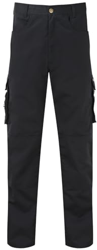 TuffStuff - Pro Work Trousers, 34 Waist, Regular 30 Length - Heavy-Duty Tradesman Trousers with Knee Pad Pockets - Tuck-Away Holster Pockets with YKK Zip & Triple-Stitched Seams - Functional Design