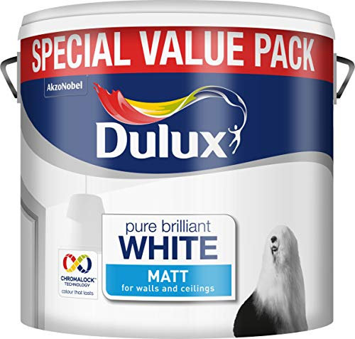 Dulux Matt Paint, 6 L - Pure Brilliant White