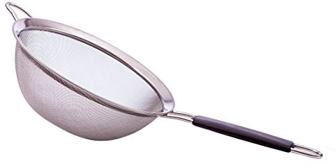 LiveFresh Premium Quality Fine Mesh Stainless Steel Strainer Colander - 19 cm - Sift, Sieve & Strain Quinoa, Rice, Flour, Pasta and More with The Strongest and Most Reliable Large Sieve Available