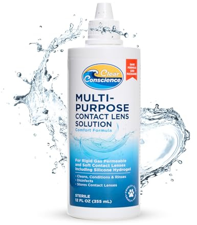 Clear Conscience Contact Lens Solution, 12 Fl Oz Single Bottle