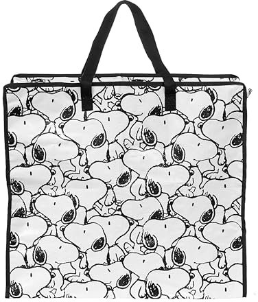 BUTLERS Einkaufstasche mit Reißverschluss -Snoopy PEANUTS - Tragetasche groß mit Innentasche und verstärktem Boden | Jumbo-Tasche robust & faltbar für Einkaufen & Aufbewahrung