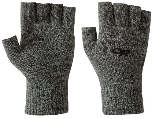 Outdoor Research Fairbanks Fingerless Gloves, Charcoal, S/M