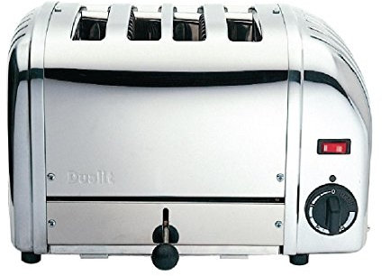 Dualit 43022 Bun Round Proheat Toaster 4 halves White