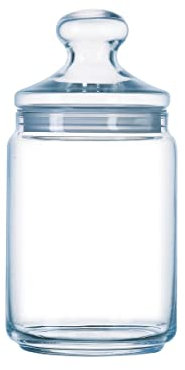 Luminarc ARC 12404 Pot Club Dose mit Deckel, Vorratsglas, Bonbondose, 1 Liter, Glas, transparent, 1 Stück