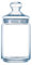 Luminarc ARC 12404 Pot Club Dose mit Deckel, Vorratsglas, Bonbondose, 1 Liter, Glas, transparent, 1 Stück