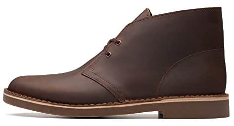 Clarks Men's Bushacre 2 Chukka Boot, Beeswax, 100% Leather, 8