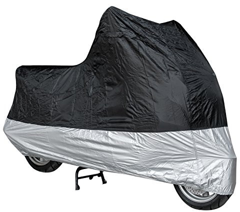 Telo Copri Moto Scooter Naked Custom A-Pro Impermeabile PVC Universale (BLAC, S)