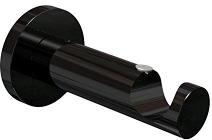 Flairdeco Träger offen für 20 mm Ø Gardinenstange, 1-läufig, Metall, Schwarz