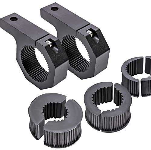 LAMPHUS Off-Road Light Mounting Bracket Bar Clamp Kits [1/1.5/1.75/2 Inch] [Horizontal Bar] [Aluminium] [2 Units] Bull Roll Cage Clamps Mount for ATV UTV