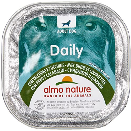 ALMO NATURE Tagesmenü Bio-Truthahn + Zucchini nasser Hund Gr 100 Hundenassfutter