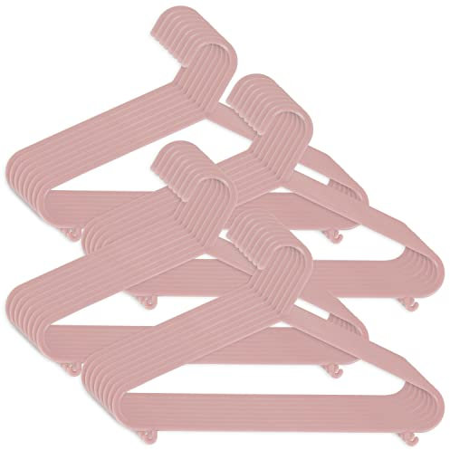 Bieco Kleiderbügel Kinder 32 St. Altrosa | Baby Kleiderbügel | Kinder Kleiderbügel | Baby Bügel Kleiderbügel Kinder Baby Organiser Kinder bügel Baby größentrenner Baby