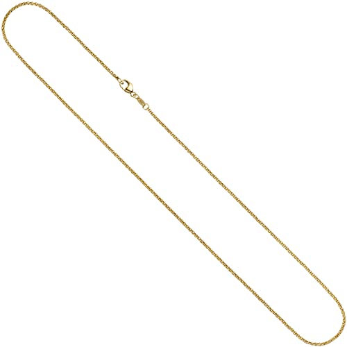 Jobo Damen Erbskette 333 Gelbgold massiv 2,5 mm 45 cm Gold Kette Halskette Goldkette