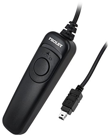 PHOLSY Cable Disparador Remoto N10 Cámara Mando a Distancia/Cable Remoto para Nikon Z7 Z7II Z6 Z6II D750 D780 D7500 D7200 D7100 D7000 D5600 D5500 D5300 D5200 D3300 D3200 D600 D90 P7700 P7800 P950