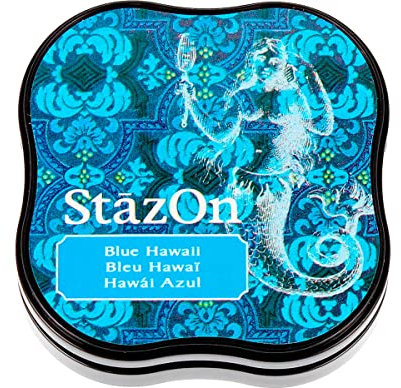 Tsukineko Stazon Stempelkissen, Hawaii blau, mittel