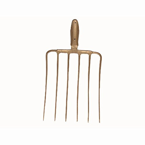 Erntekönig 31611 Erntekönig Silogabel 6 Zinken ohne Stiel 35 x 29cm, Federdülle gold-lackiert