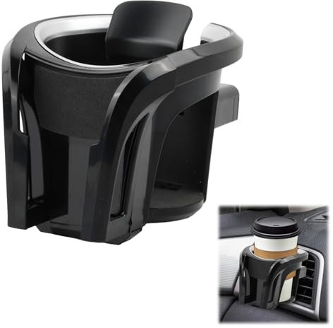 Anseom Portabicchieri per Auto, Porta Bicchiere Auto 2 in 1 Supporto per Portabicchieri da Auto di Ventilazione, Portabicchiere Auto per Bibite, Acqua e Caffè