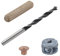 wolfcraft 2916000 Dübel-Set 31-tlg. Ø6mm I Set zum Herstellen von Dübelverbindungen