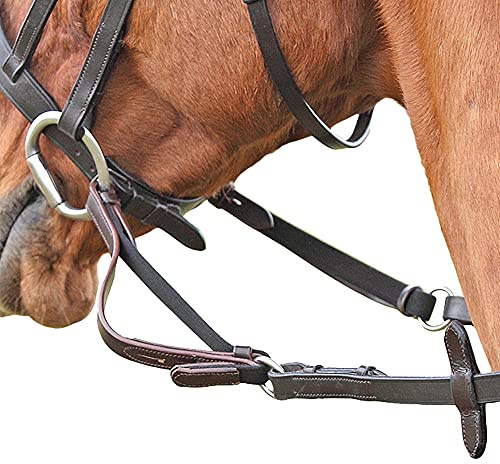 Shires Ridsport - James Sterling Flexi Rein - Havanna - Storlek: Cob/ful
