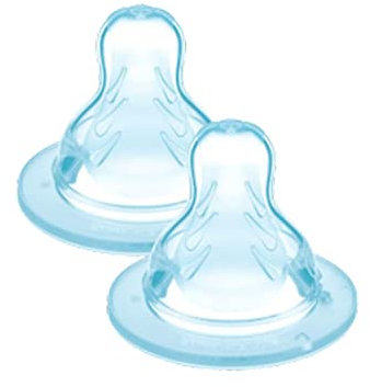 MAM Set mit 2 Saugern Größe 3, Schnellfluss, aus SkinSoft Silikon, ab 4 Monaten