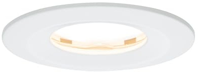 Paulmann 93881 LED infälld spot Coin flat infälld spotlight smal takspot rund 6,8W vit infälld spot dimbar IP65 vattentät