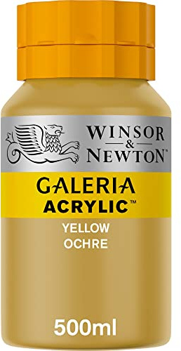 Winsor & Newton, Galeria Acrylic, Yellow Ochre, 500ml