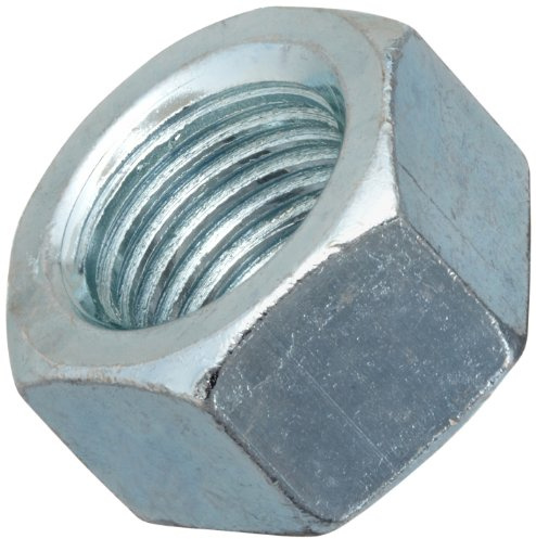 Small Parts Steel Heavy Hex Nut, Zinc Plated Finish, Grade 2, ASME B18.2.2, 1-1/2-6 Thread Size, 2-3/8 Width Across Flats, 1-15/32 Thick (Pack of 1) (FSC112HHNZ)