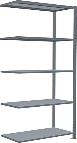 SCHULTE Lagertechnik Anbauregal, Fachbodenregal MULTIplus 200x100x50 cm (HxBxT), 5 Fachböden, verzinkt