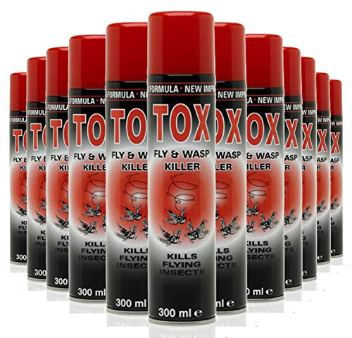 (12 Pack) Tox Fly & Wasp Spray - 300ml