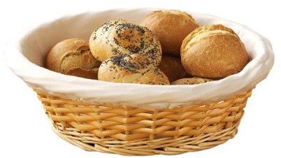 Premier Housewares 1900417 Corbeille à Pain avec Doublure en Osier Naturel