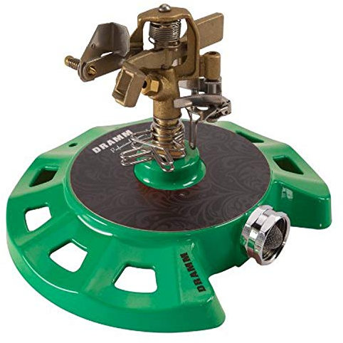 Dramm Base Circolare Impulse Sprinkler con Una Base in Metallo Resistente