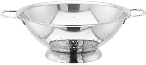 Judge MJ11 Large Stainless Steel Colander, 28cm, Easy-Grip Twin Handle, Dishwasher Safe - 25 Year Guarantee