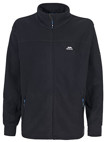 Trespass Mens Sueded Fleece Jacket Bernal - Full Zip Fleece Jacket, Outerwear Airtrap Fabric Weight 300GSM, Fleece Jumper with 2 Zip Pockets, Drawcord at Hem