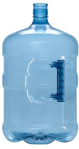 Brio B.P.A. Free 5 Gallon Plastic Crown Cap Reusable Water Bottle Container