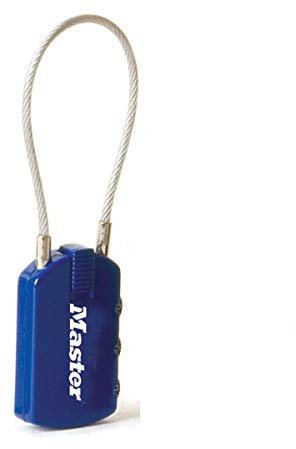 Master Lock 4684EURD Cadenas à Combinaison avec Etiquette Adresse, Couleur Aléatoire, 6,5 x 3 x 1,1 cm
