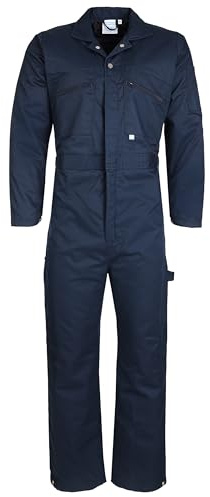 FORT - Orwell Coverall - Navy - XXL - Adult Rain Suit - Waterproof Overalls for Men