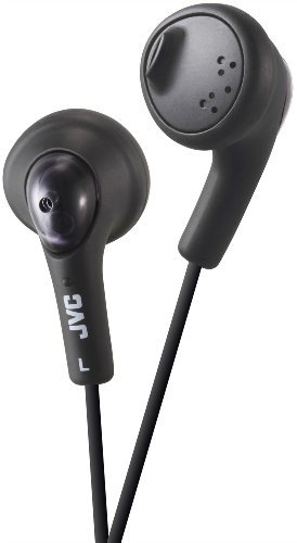 JVC Gumy HA-F160 - Auriculares In Ear con Cable de 1 metro para Android, iPhone, Ordenadores, Portátiles, Consolas y más (Imán de Neodimio, Jack de 3,5 mm, 15 Hz - 20 KHz), Color Negro