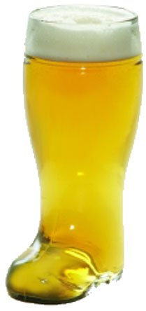 Stolzle Bierstiefel Half Liter Glas Bier Kofferraum, farblos, 1 Stück