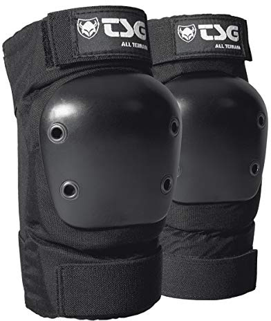 TSG Elbowpad All Terrain Protective Pad, Skateboarding, Hardshell, EVA Foam, PE Knee Pads, Pre Shaped, Horseshoe, Tear Resistant Nylon, 360 Degree Top Strap, Pull Over, Swiss, Black