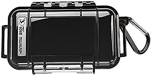 PELI 1015 Funda Protectora Estanca para Pequeños Objetos En Actividades Deportivas O Al Aire Libre, IP67 Estanca, 0,3L de Capacidad, Fabricada en EE.UU., Color Negro