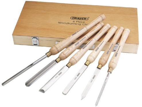 Draper 58697 Outils de tournage sur bois 6 pièces (Import Grande Bretagne)