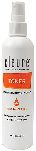 Cleure Alcohol Free Face Toner for Sensitive Skin, pH Balancing (8 oz)