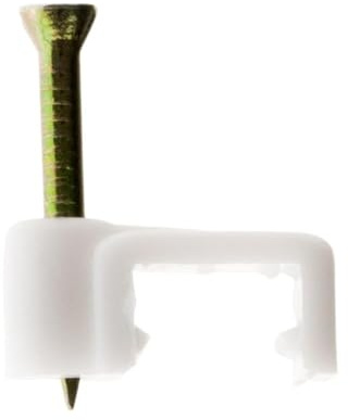 Zenitech - Lot de 100 crochets de fixation Ø1mm - Blanc