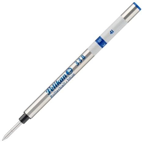 Pelikan Rollerball Ersatzmine für Tintenroller 338, Strichbreite M (1 mm), Schreibfarbe blau