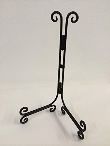 Black Iron Easel 12 inch Holder Display Artwork Picture Canvas Menu Book Plate Stand AA-15
